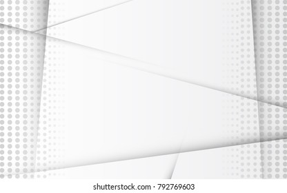 Halftone silver abstract background. Modern design template for web site, flyer, digital presentation, cover and magazine. Abstract concept for brochure, poster, backdrop and space for text