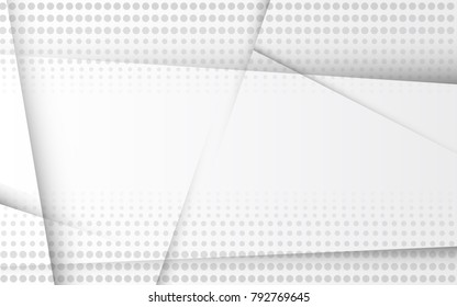 Halftone silver abstract background. Modern design template for web site, flyer, digital presentation, cover and magazine. Abstract concept for brochure, poster, backdrop and space for text