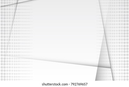 Halftone silver abstract background. Modern design template for web site, flyer, digital presentation, cover and magazine. Abstract concept for brochure, poster, backdrop and space for text