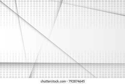 Halftone silver abstract background. Modern design template for web site, flyer, digital presentation, cover and magazine. Abstract concept for brochure, poster, backdrop and space for text