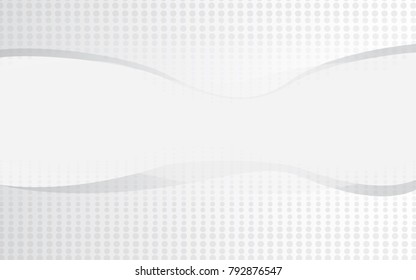 Halftone silver abstract background. Modern design template for web site, flyer, digital presentation, cover and magazine. Wavy concept for brochure, poster, backdrop and space for text