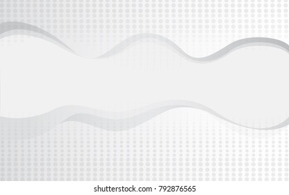 Halftone silver abstract background. Modern design template for web site, flyer, digital presentation, cover and magazine. Wavy concept for brochure, poster, backdrop and space for text