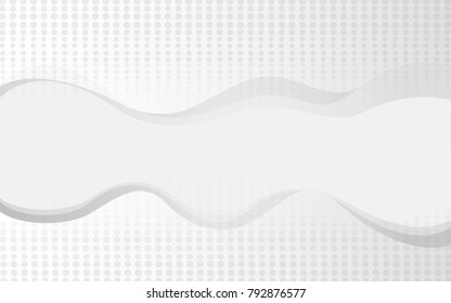 Halftone silver abstract background. Modern design template for web site, flyer, digital presentation, cover and magazine. Wavy concept for brochure, poster, backdrop and space for text