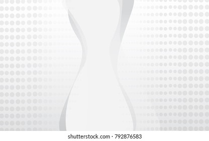 Halftone silver abstract background. Modern design template for web site, flyer, digital presentation, cover and magazine. Wavy concept for brochure, poster, backdrop and space for text