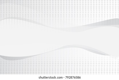Halftone silver abstract background. Modern design template for web site, flyer, digital presentation, cover and magazine. Wavy concept for brochure, poster, backdrop and space for text