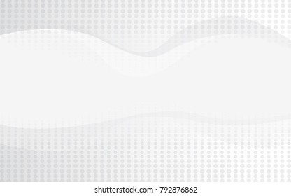 Halftone silver abstract background. Modern design template for web site, flyer, digital presentation, cover and magazine. Wavy concept for brochure, poster, backdrop and space for text