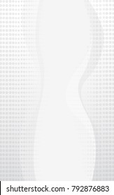 Halftone silver abstract background. Modern design template for web site, flyer, digital presentation, cover and magazine. Wavy concept for brochure, poster, backdrop and space for text