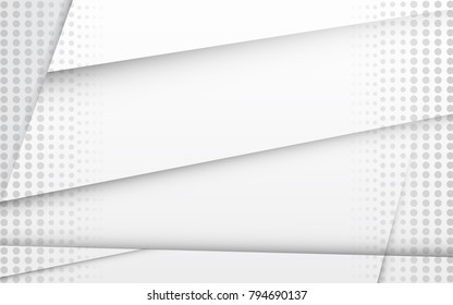 Halftone silver abstract background. Modern design template for web site, flyer, digital presentation, cover and magazine. Abstract concept for brochure, poster, backdrop and space for text