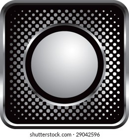 halftone silver button ping pong