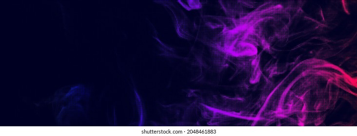 Halftone smoke effect . Vector abstract background with doted effect. Swirling and flowing vape effect.