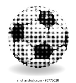 Halftone soccer ball