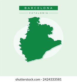 Halftone and solid map of Barcelona Province composition illustration. Vector map of Barcelona Province composition of x-cross spots on a white background.