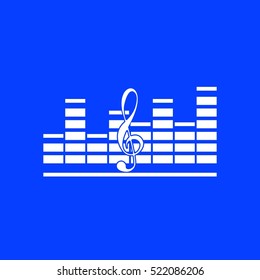 Halftone sound wave pattern modern music design element