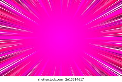 Halftone speed line comic pop art background. Vector Illustration