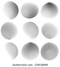 Halftone spheres