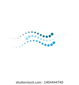 halftone spine circle dots vector illustration