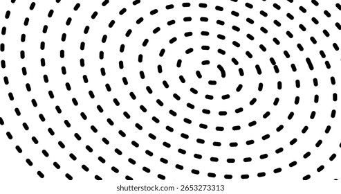 Vector de patrón de fondo de puntos de círculo espiral de semitono