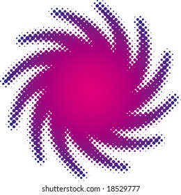 espiral de semitono (conjunto de elementos de diseño de semitono)