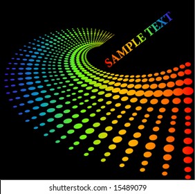 halftone spiral swirl background