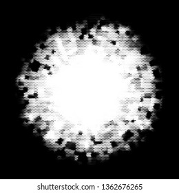 halftone splash mosaic abstract background