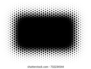 Halftone Square Background. Fade Overlay. Vintage Abstract Pattern. Vector illustration