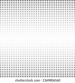 Halftone square background. Vector monochrome black and white gradient