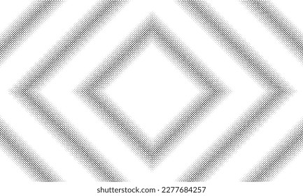Halftone square border pattern background, dots texture