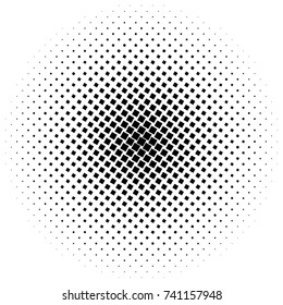 Halftone square dot vector texture. Halftone pattern tone background.