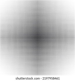 Halftone square dots. Checkered halftone pattern. Abstract squares background.