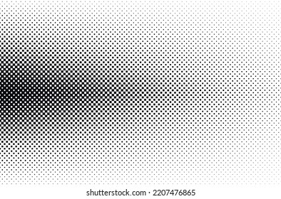Halftone square dots. Checkered halftone pattern. Abstract squares background.