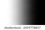 Halftone Square Pixels Pattern. Faded Shade Background. Grid Gradation BG. Black Screentone Diffuse Background. Overlay Texture. Abstract Pattern for Design Comic Prints. Vector Illustration.