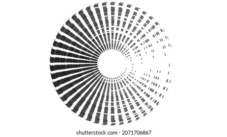 Halftone Square Vector Equalizer . Abstract  Music Wave Sound Background . 