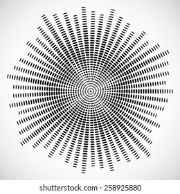 Halftone Square Vector Equalizer . Abstract  Music Wave Sound Background . 