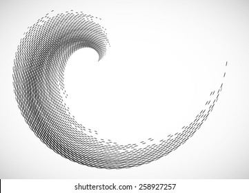 Halftone Square Vector Equalizer . Abstract  Music Wave Sound Background . 