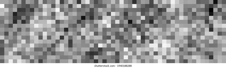 Halftone squares. Vector stylized geometric pattern and background. Falling pixels. Abstract mosaic. Vector illustration.