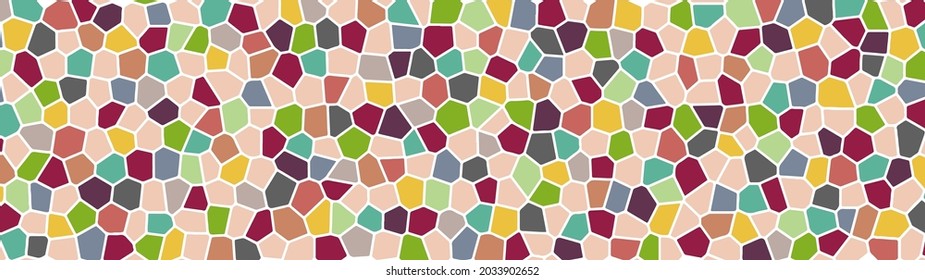 Halftone squares. Vector stylized geometric pattern and background. Falling pixels. Abstract mosaic. Vector illustration.