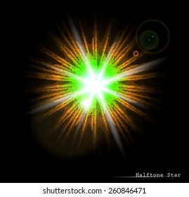Halftone star Big Bang