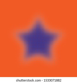 Halftone Star Vector illustration eps 10