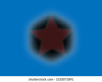 Halftone Star Vector illustration eps 10