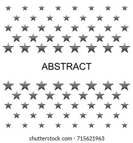 Halftone stars background. Creative geometric pattern. Vector abstract background.