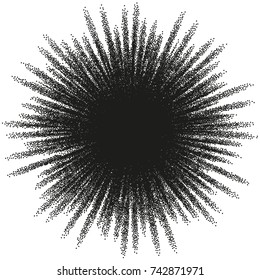 Halftone Stipple Abstract Burst background. And also includes EPS 10 vector