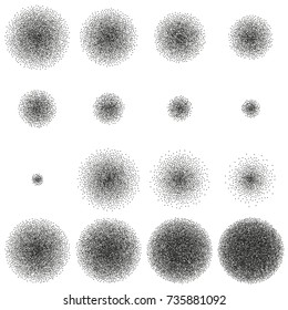 Halftone and stipple effect isolated on white. And also includes EPS 10 vector