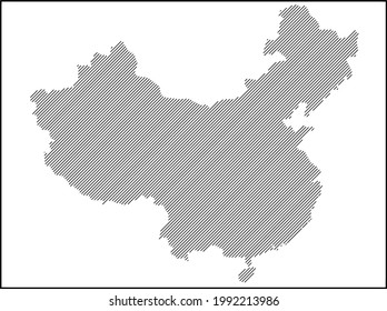 Stadtplan mit Halftone Streifen - Vektorgrafik 