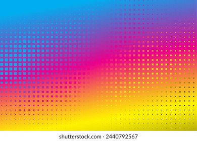 vector de diseño de fondo de color cmyk abstracto de estilo de semitonos