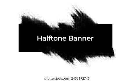 halftone style background. Dots pop art comics sport style banner