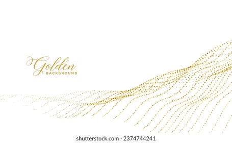 halftone style golden stipple pattern background design vector