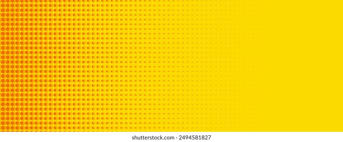 Vector de diseño de Fondo de pantalla amarillo retro del arte pop del estilo del semitono