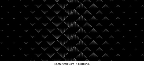 Halftone Style Simple Triangles Pattern. Minimal Style Dynamic Tech Wallpaper