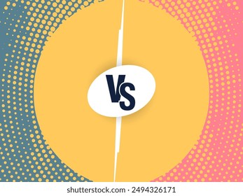 Halftone style versus vs screen streamer background vector