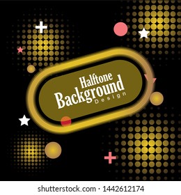 Halftone Style Yellow Gradient Background